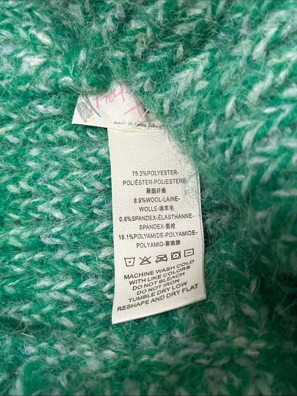1485. FREE PEOPLE wool blend hat in Kelly Green One size NWT $30